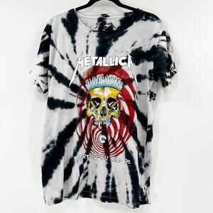 Metallica Unisex Black Gray Tie Dye In Vertigo You‎ Will Be T Shirt Tee Top Sz M